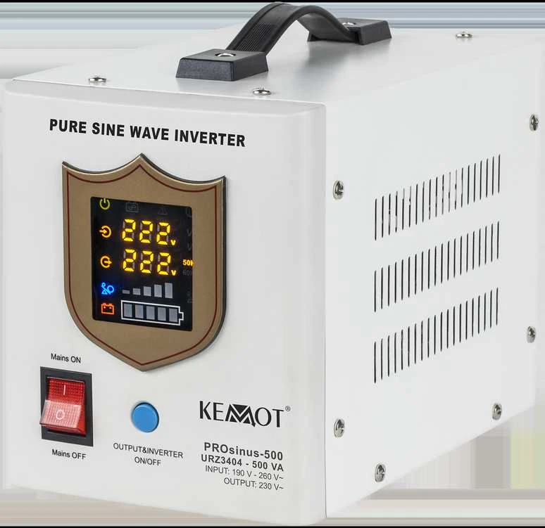 Nepertraukiamo maitinimo šaltinis 300W 12V/230VAC sinusas KEMOT - baltas