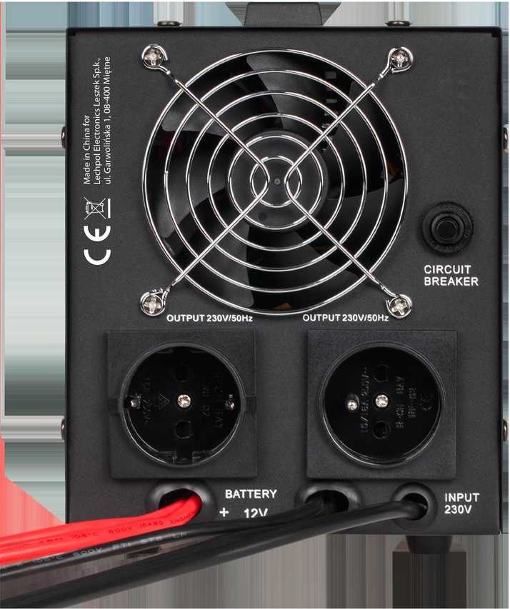 KEMOT PROsinus-800 nepertraukiamo maitinimo šaltinis su gryna sinusine banga ir įkrovimo funkcija 12V 230V 800VA/500W - juoda