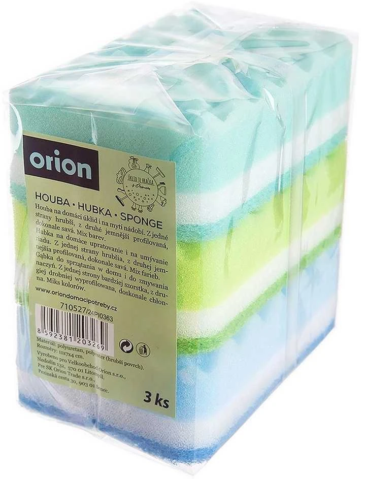 Orion Virtuvės kempinės komplektas 3 vnt. - aukšta sugerianti galia