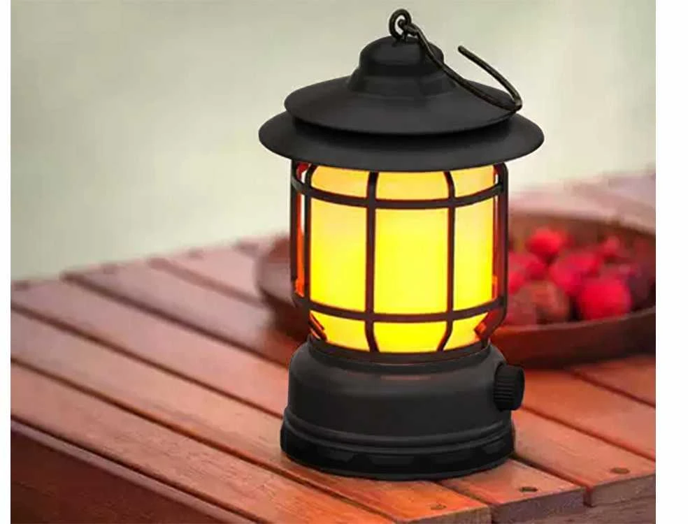 Kempingo lempa LED su akumuliatorium ir USB
