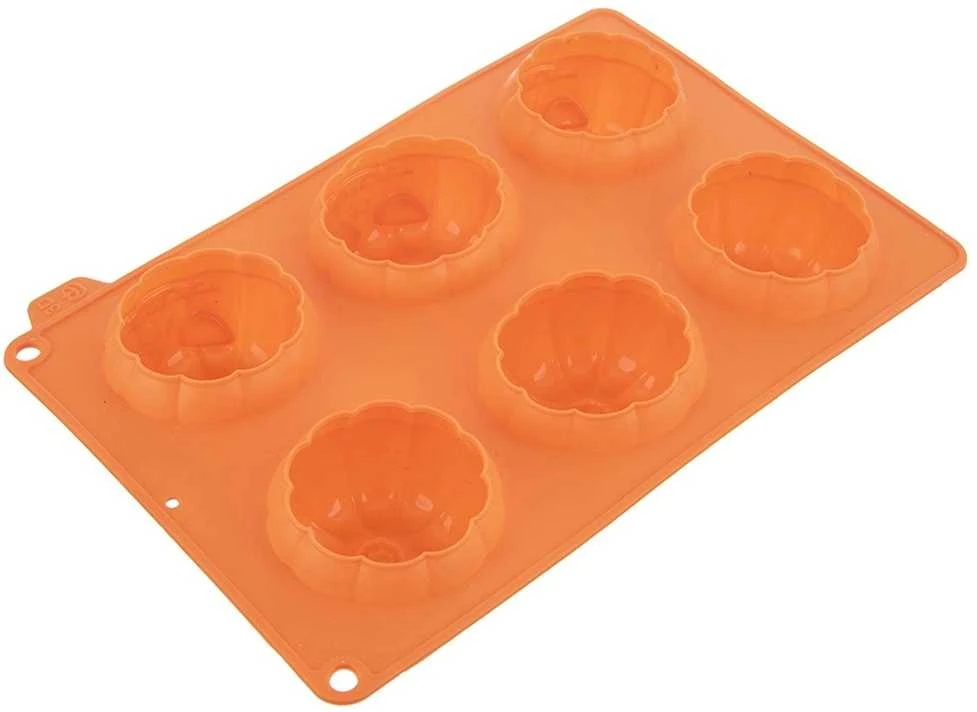 Orion Silikoninė keksiukų forma 27x18x4 cm Helovino moliūgo tema