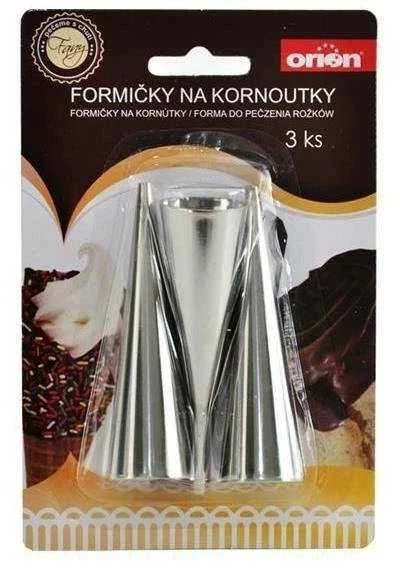 Orion Sausainių forma kūgiai 3 vnt. plieninė