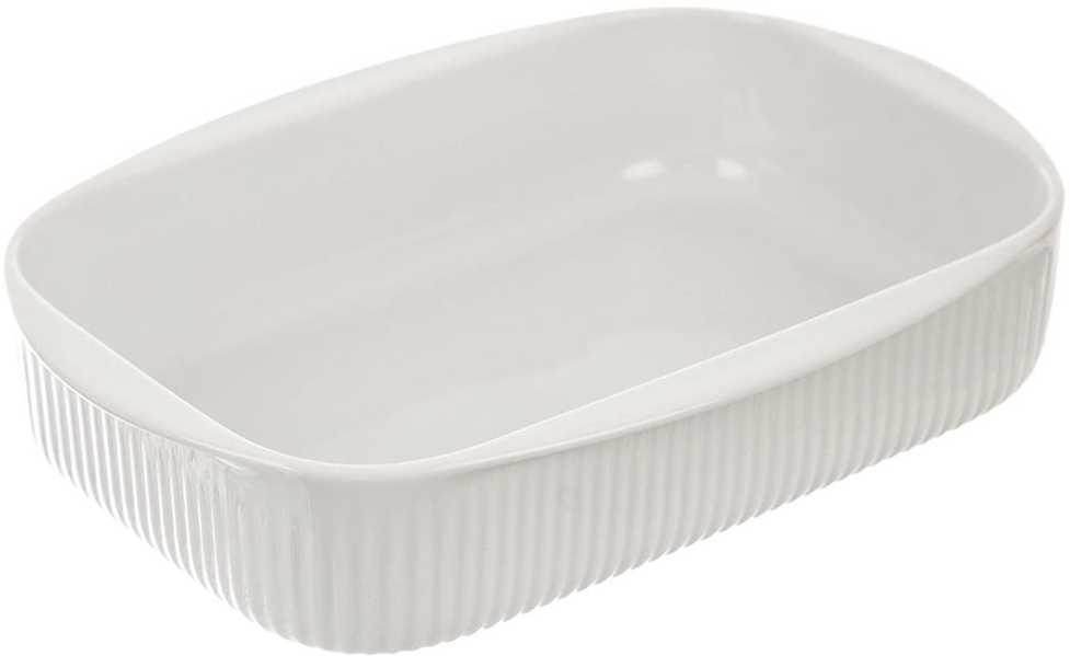 Bestway Karščiui atsparus indas porcelianinė balta 24x17x5 cm, 1 l