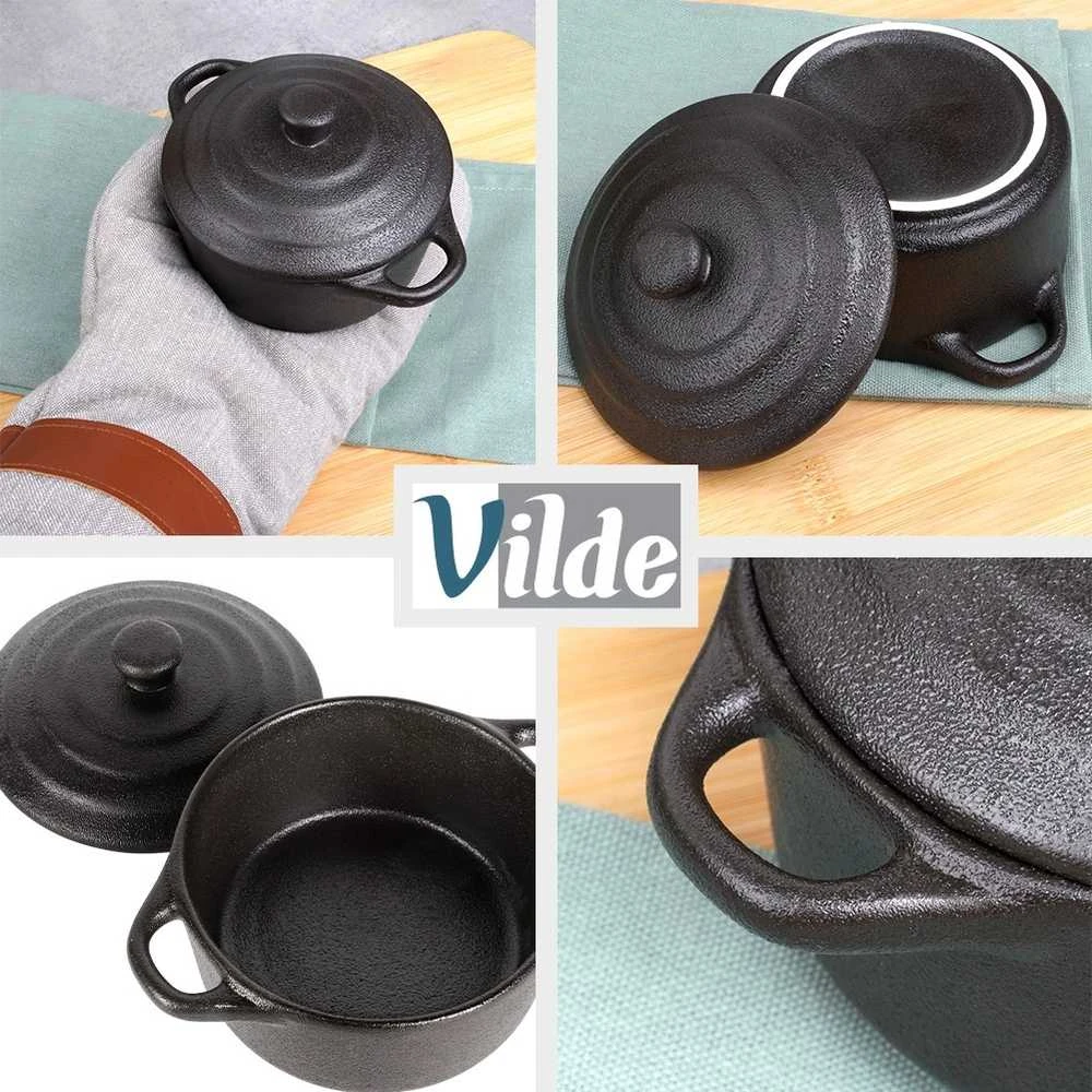 Excellent Houseware Kepimo indas su dangčiu 300 ml porcelianinis
