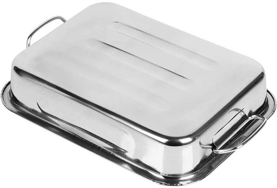 Excellent Houseware Kepimo indas plieninė stačiakampio formos 3 vnt.