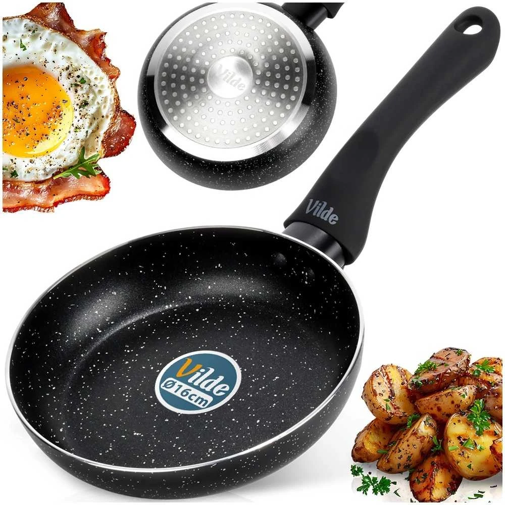 Konighoffer Vilde Granitinė keptuvė Juodas LINE 16 cm