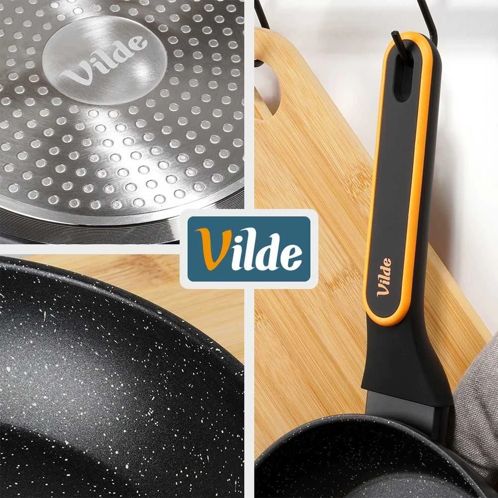 Vilde Sauté keptuvė TERRUNA 28 cm Granitas Netrinanti