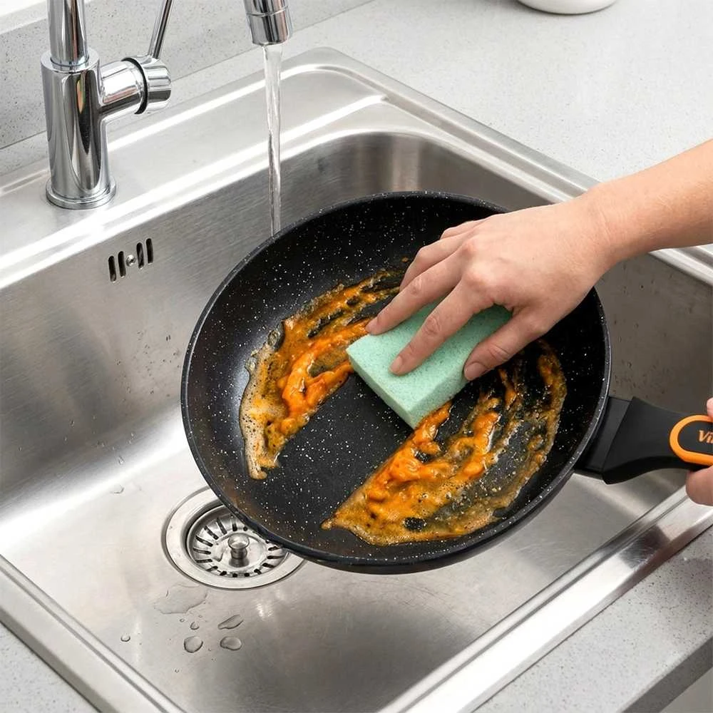 Vilde Sauté keptuvė TERRUNA 28 cm Granitas Netrinanti
