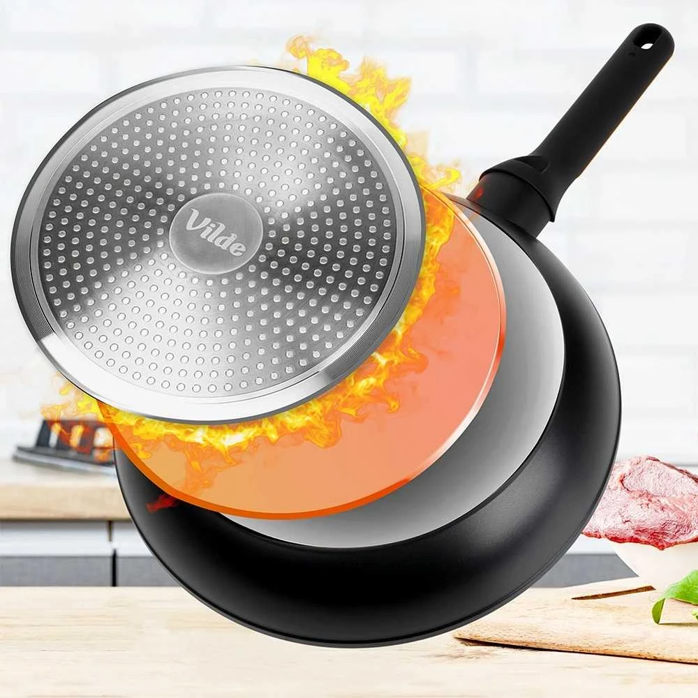 Vilde Sauté keptuvė TERRUNA 28 cm Granitas Netrinanti
