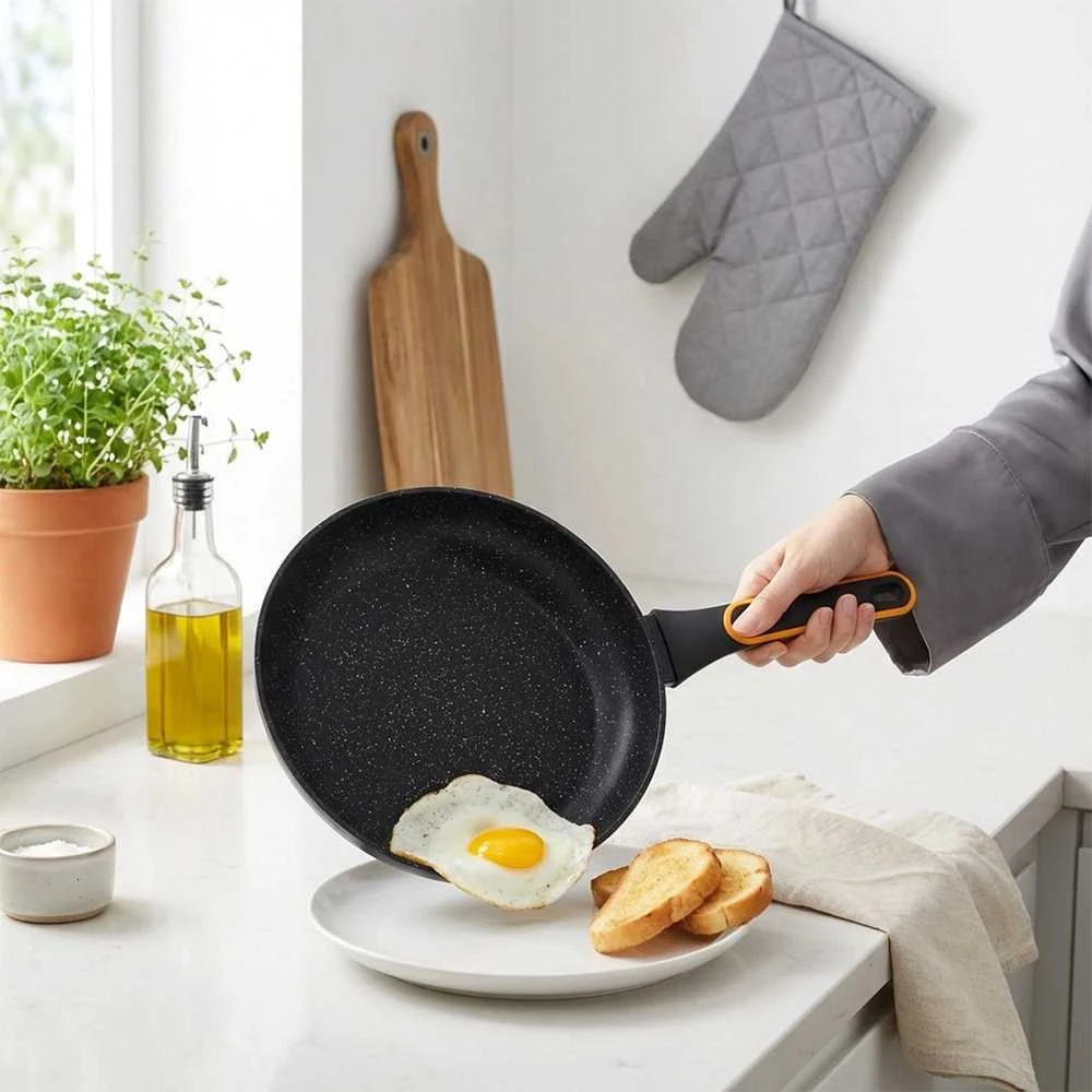 Vilde Sauté keptuvė TERRUNA 28 cm Granitas Netrinanti