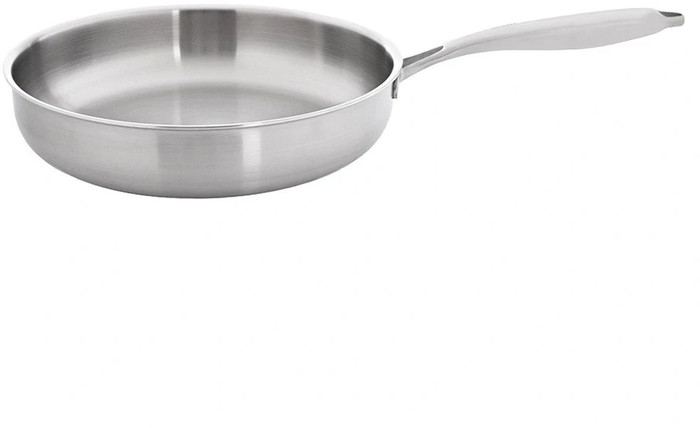 Keptuvė iš trisluoksnio nerūdijančio plieno, sidabrinė, 28 cm