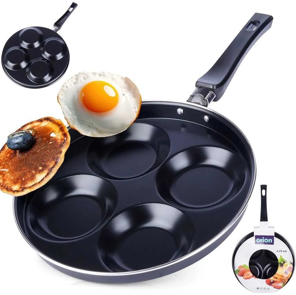 Orion neprideganti keptuvė kiaušiniams 25 cm, 4 formos