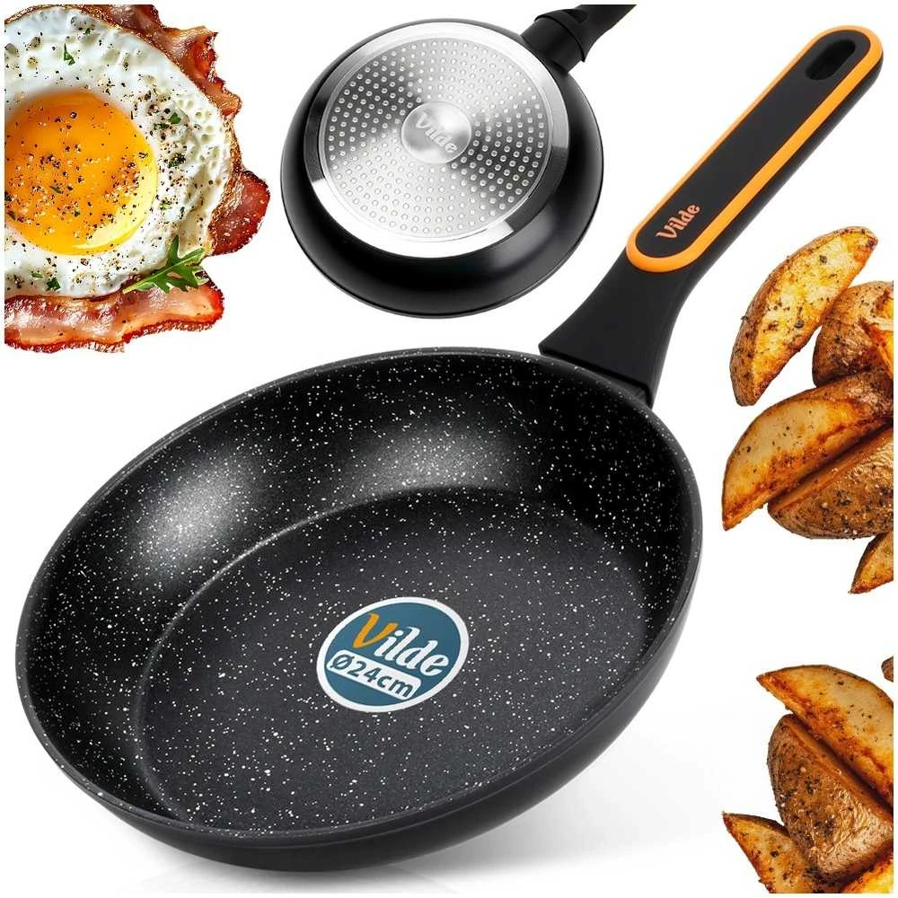 Vilde Granito Keptuvė 24 cm Su Non-Stick Danga