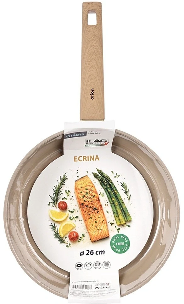 Keptuvė su keramine danga, smėlio spalvos, Ø 26 cm