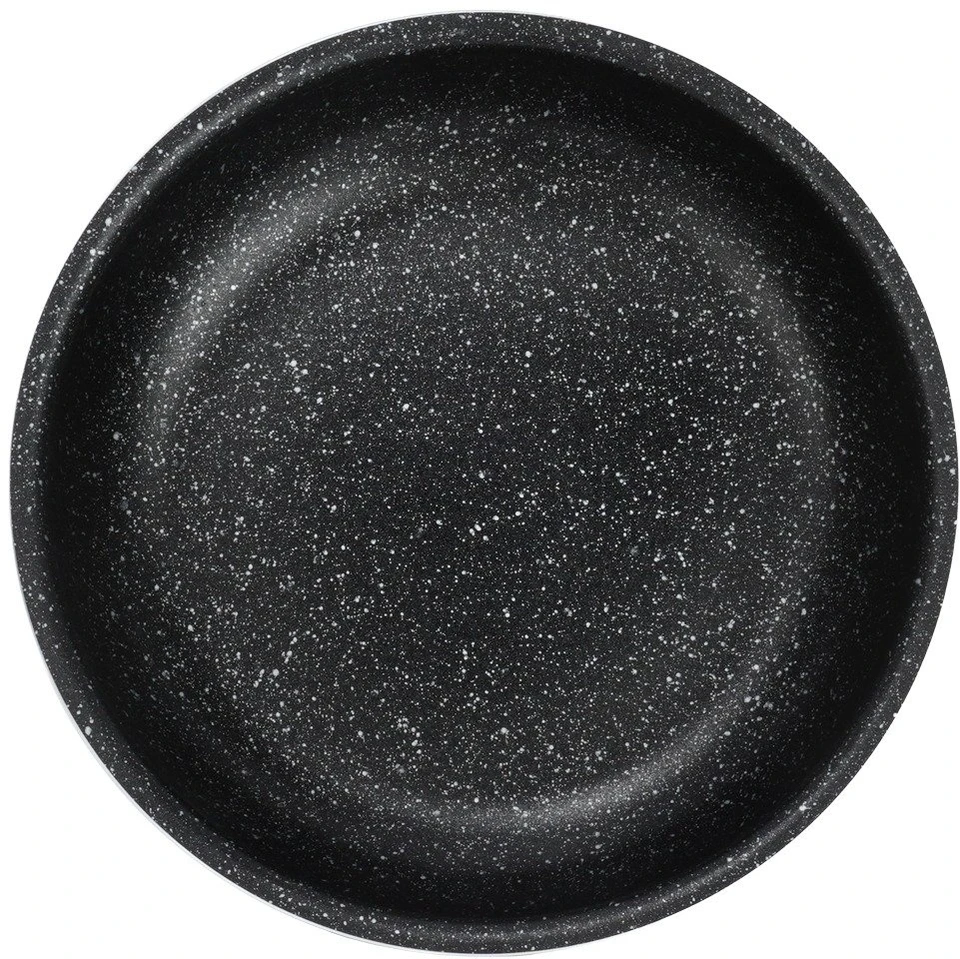 Keptuvė su nuimama rankena ir granitine danga, juoda, 21,5 × 21,5 × 4,5 cm