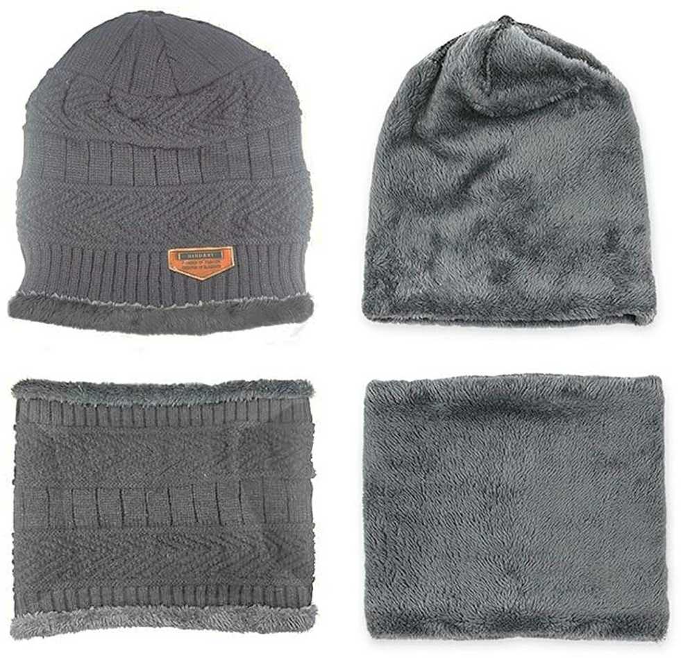 ATL Kepurė, šalikas (rinkinys) Unisex Set Pilkas