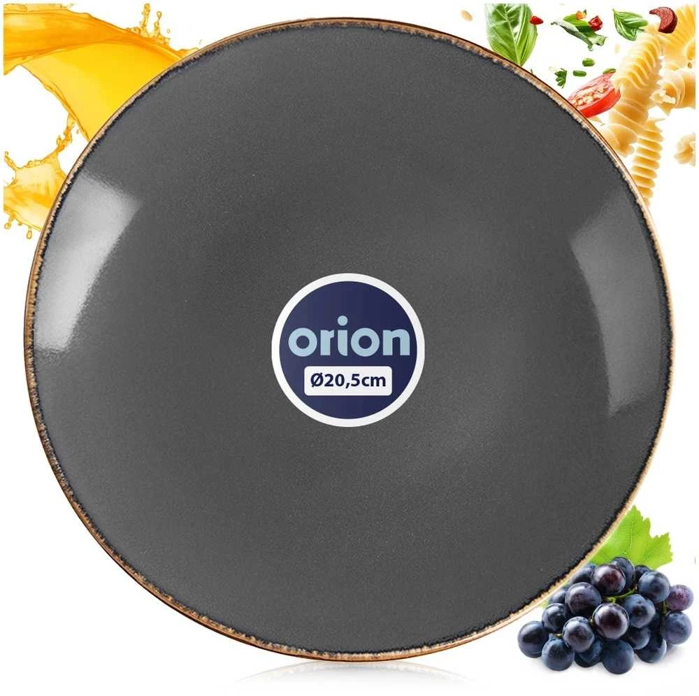 Orion Keramikinė deserto lėkštė 20,5 cm Pilka