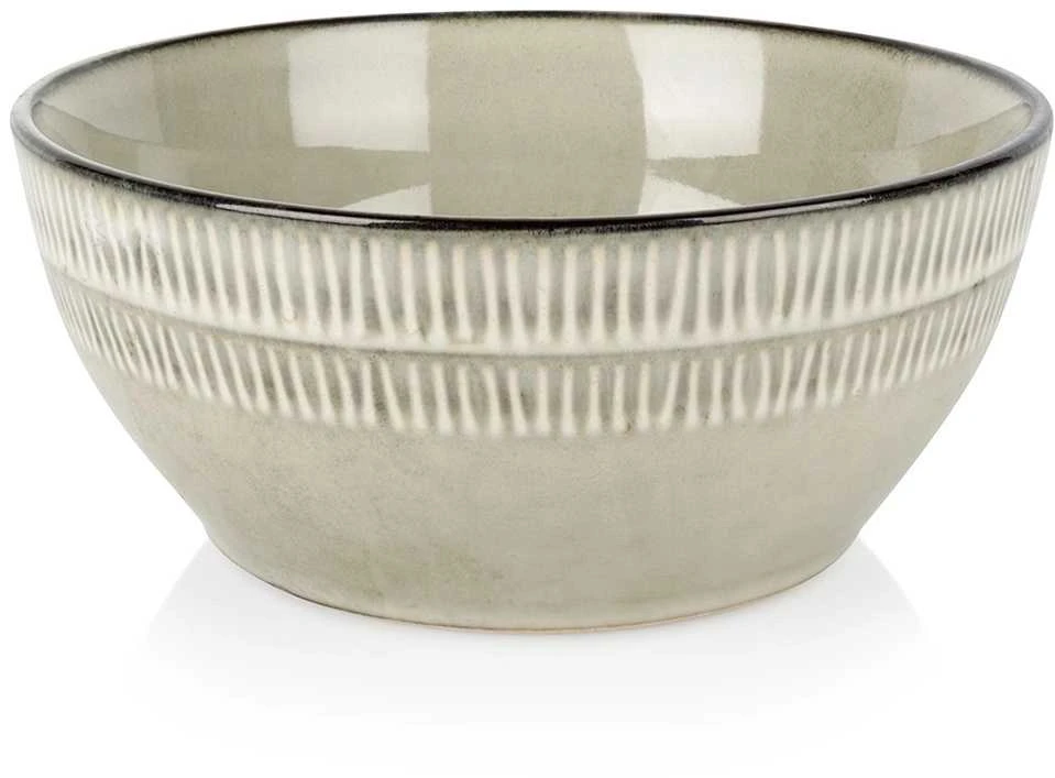 Nava Siaki kolekcija keramikinė miseczka 750 ml 16 cm pilka
