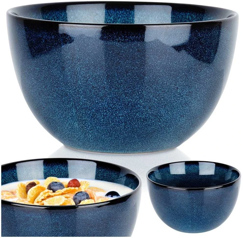 Vilde Kom Keramiek Keraminė Dubuo 14 cm, 700 ml - Tamsiai Mėlyna
