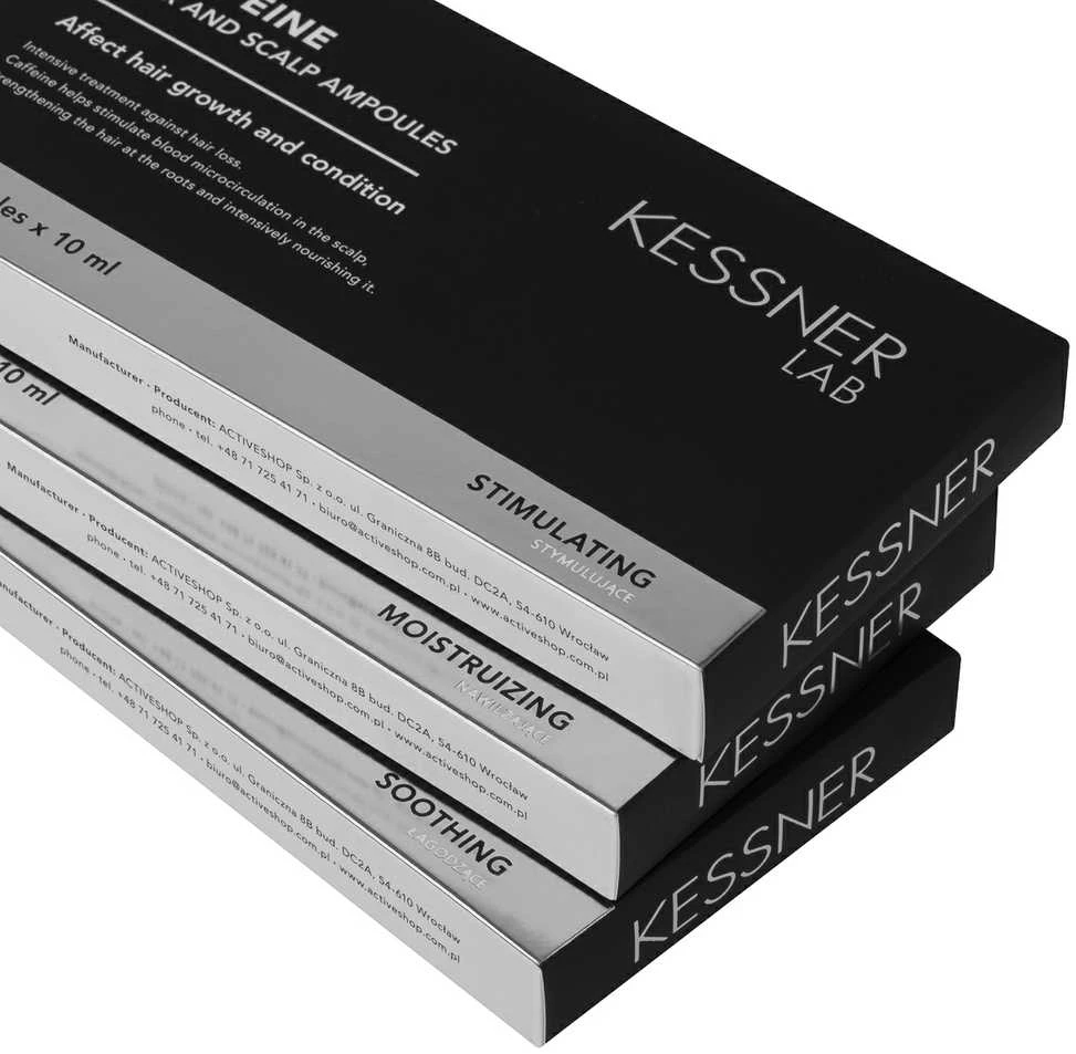 Activeshop KESSNER LAB Prebiotic – atkuriamosios galvos odos ampulės su prebiotiku 10 x 10 ml