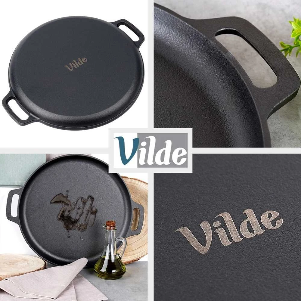 Ketaus keptuvė Vilde Cast Line 35 cm su ergonomiškais laikikliais