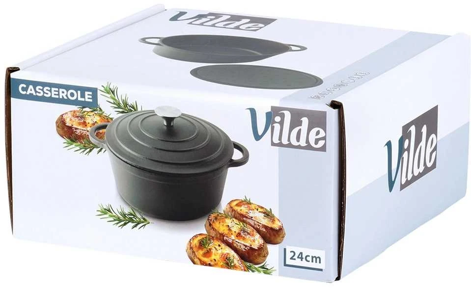 Maysternya Ketaus puodas su dangčiu Vilde Cast Line 24 cm, 3,9 l