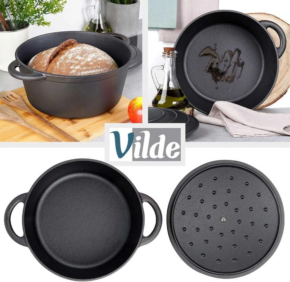Vilde Maysternya Ketaus puodas 5.9 L (su ketaus dangčiu)