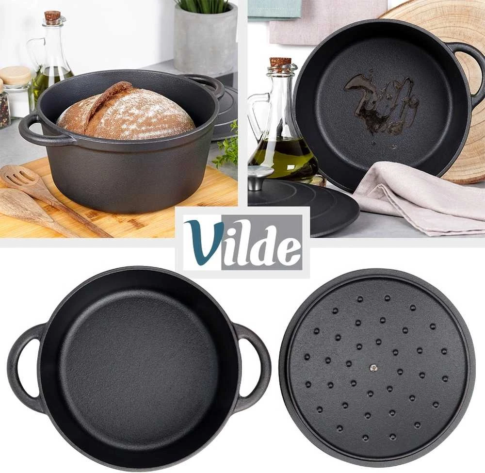 Maysternya Ketaus puodas su dangčiu Vilde Cast Line 24 cm, 3,9 l