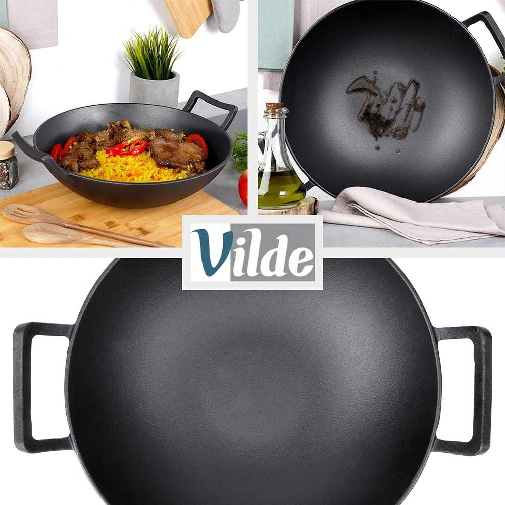 Ketaus wok keptuvė Vilde Cast Line 36 cm