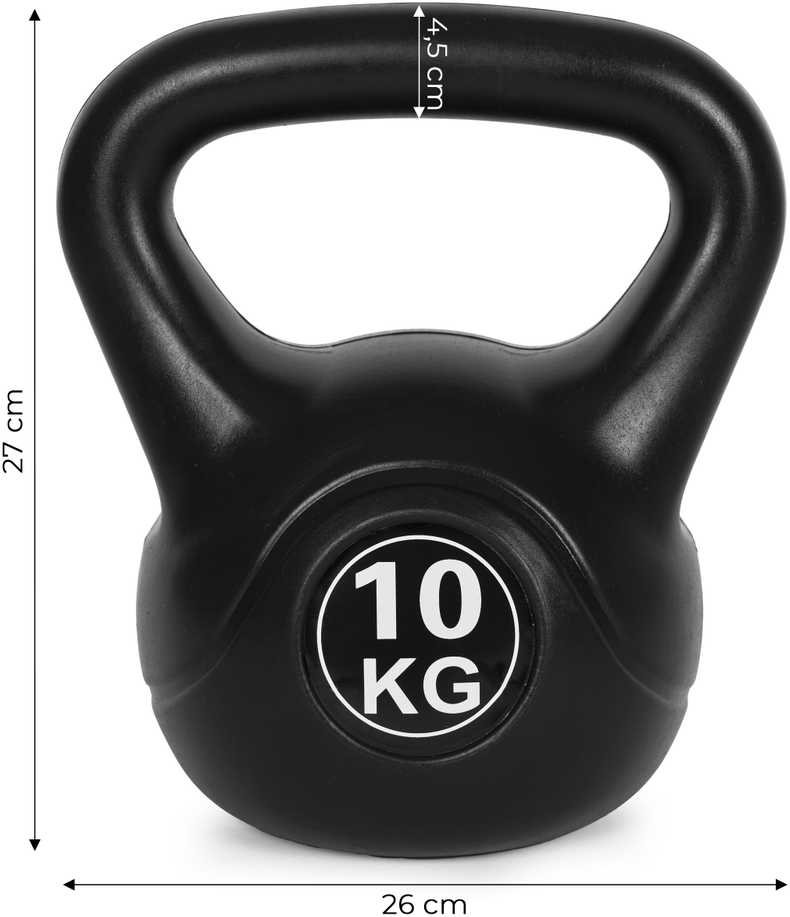 Kettlebell 10 kg, treniruoklis, hantelis, svarmuo, ModernHome
