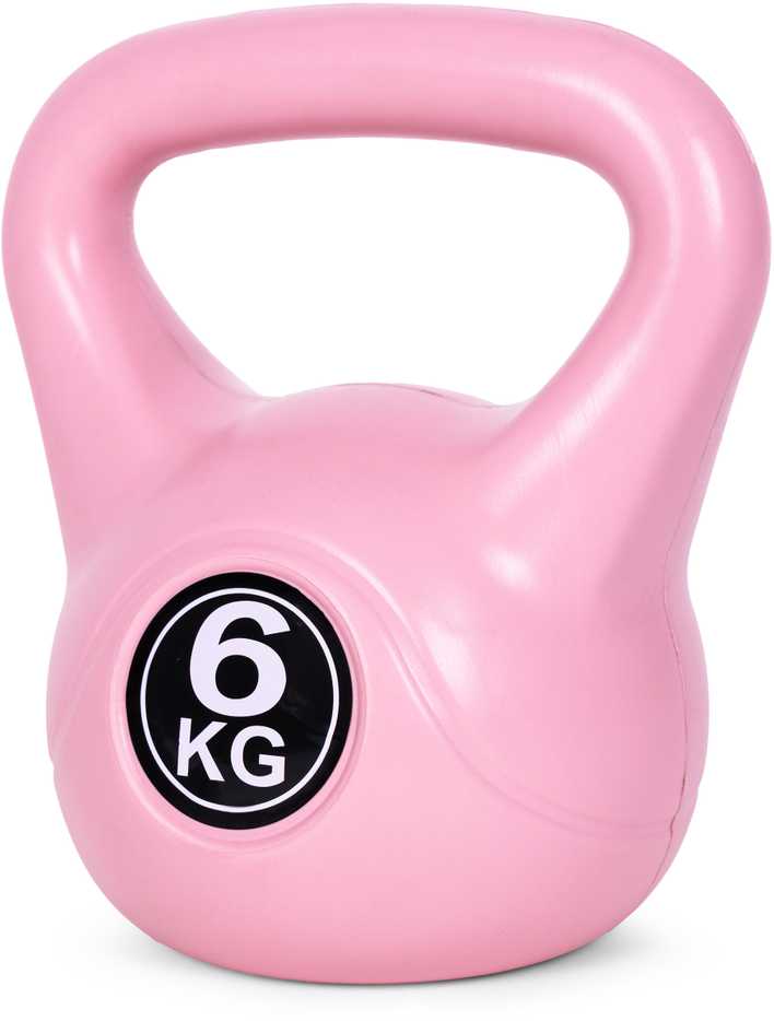 Kettlebell 6kg, treniruoklis, hantelis, svarmuo, rožinis, ModernHome