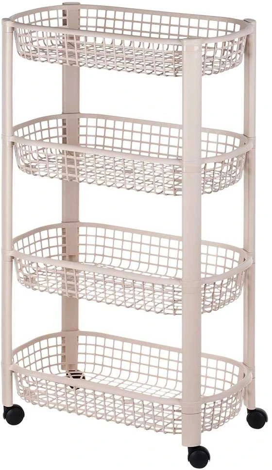 KOOPMAN Mobilus 4-tiekis vežimėlis 46,5x26x79 cm - Sandėliavimo trolis