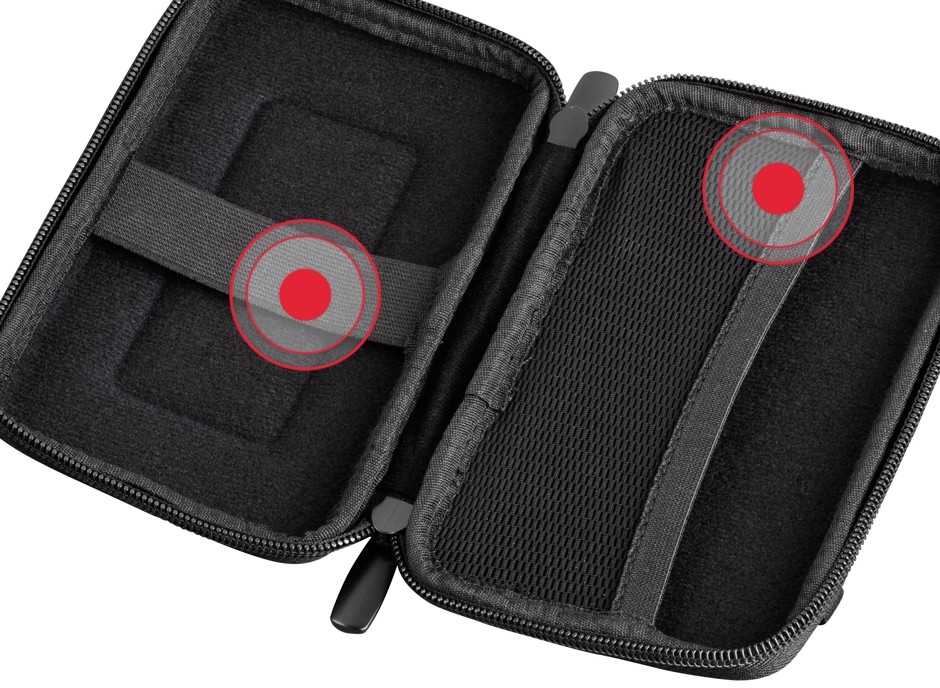 Išorinio kietojo disko dėklas Hama E.V.A. HDD 2.5" išorinio kietojo disko dėklas, juodas