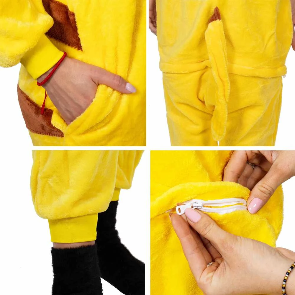 Springos Kigurumi pižama, dydis S, Pikachu dizainas