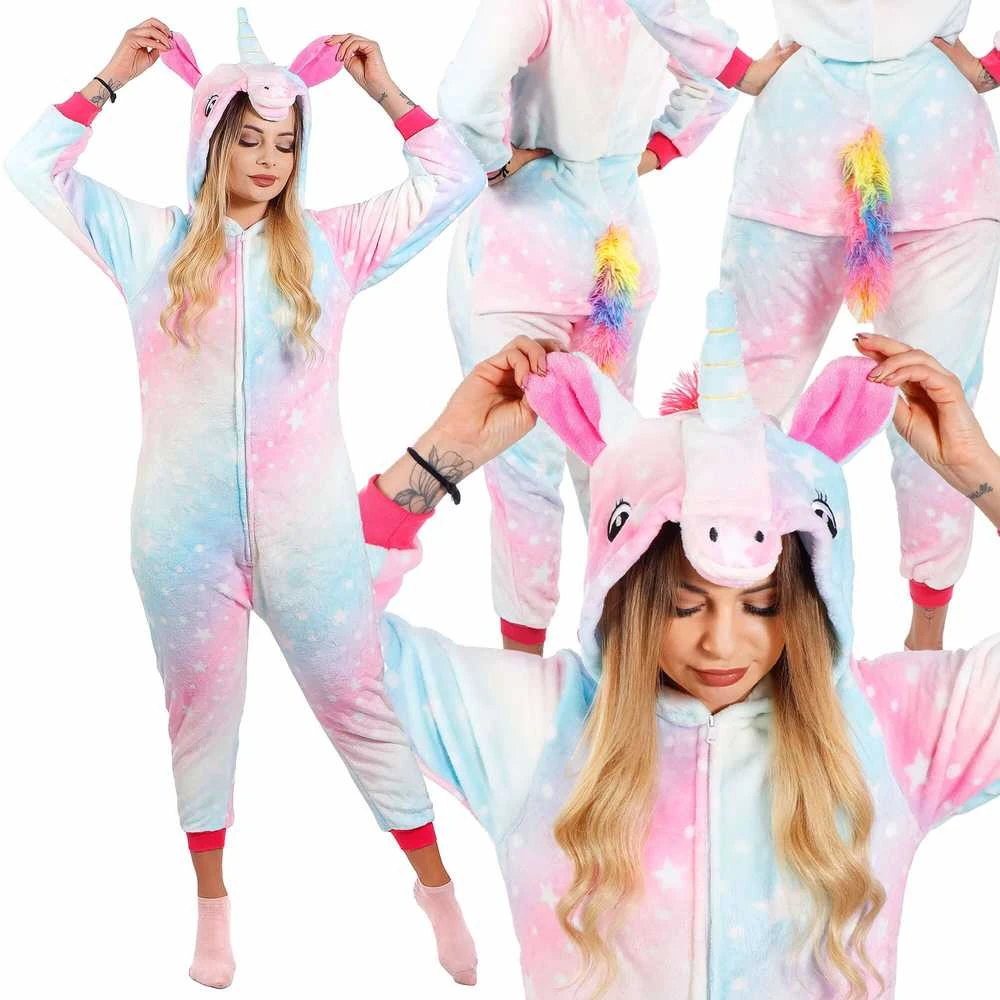 Kigurumi pižama moterims Springos Vienaragis, dydis L