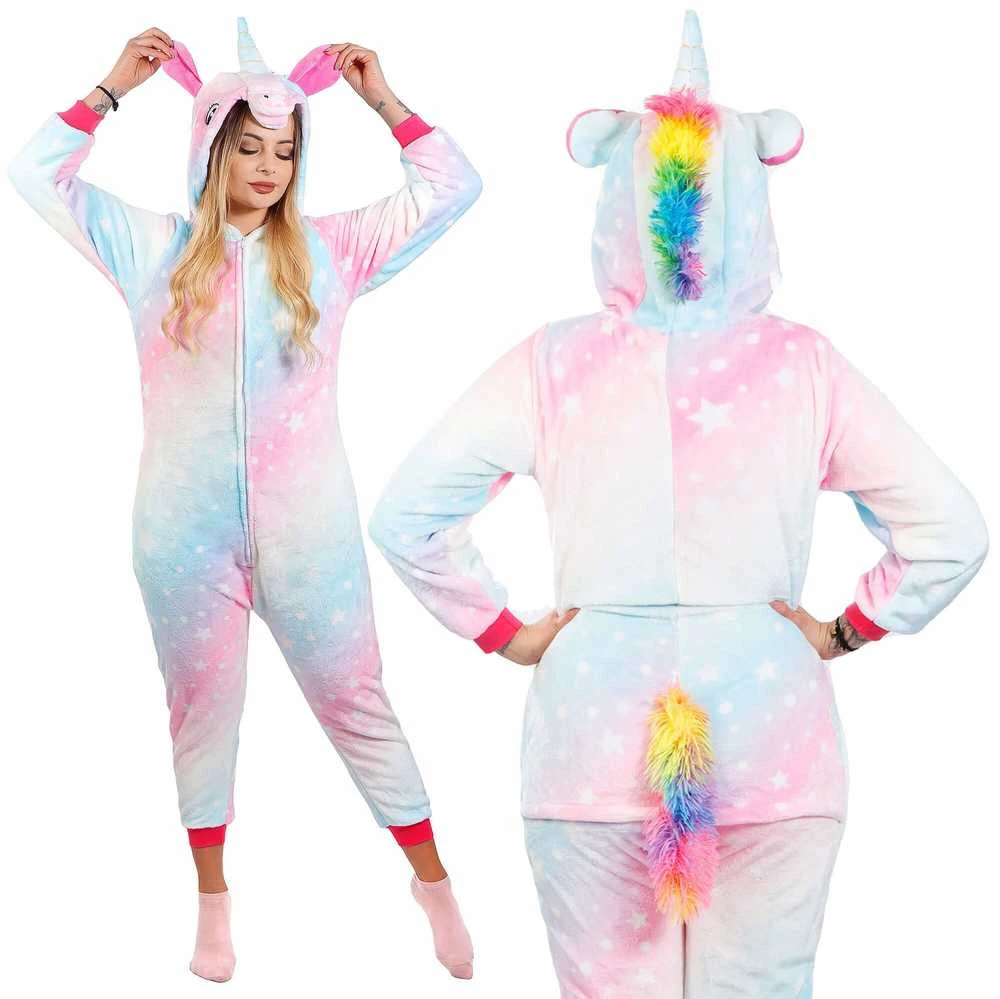 Kigurumi pižama moterims Springos Vienaragis, dydis L