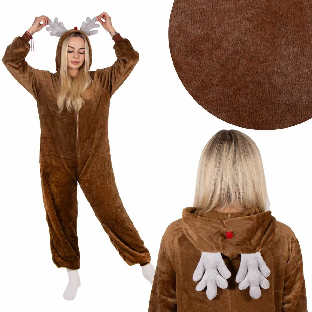 Kigurumi pižama su elnio raštu Springos, dydis S