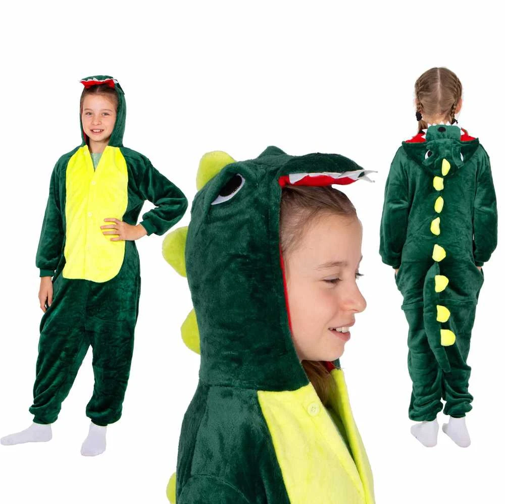 Kigurumi pižama vaikams Springos drakono dizainas 110-120 cm