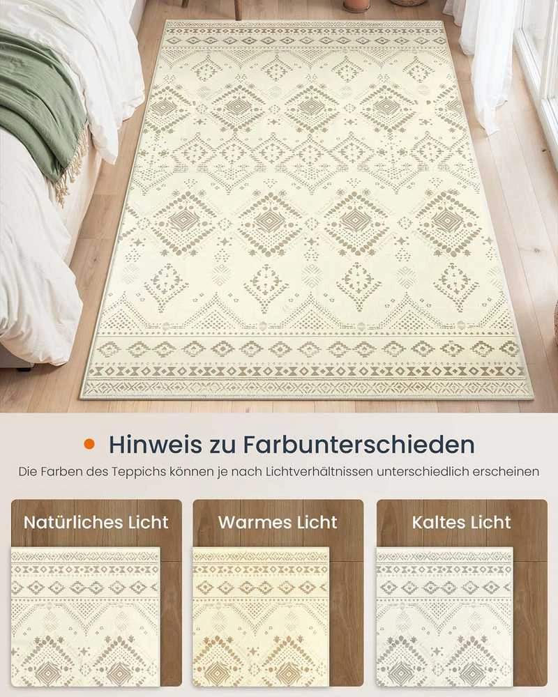 Songmics Kilimas 120 x 170 cm smėlio spalvos