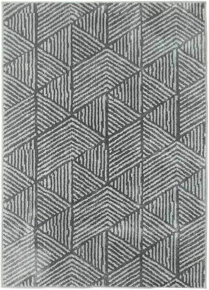 HOMCOM kilimas, modernaus stiliaus svetainės kilimas, plaunamas kilimas, kilimas svetainei, miegamajam, 150 x 80 cm, tamsiai pilkas