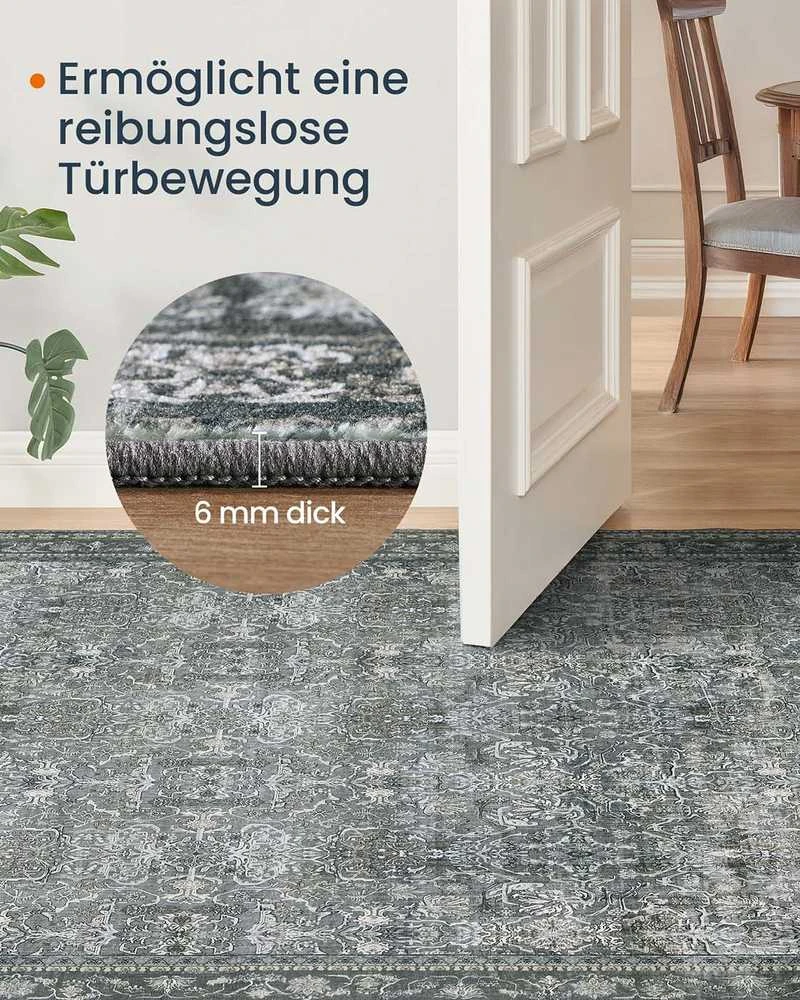 Songmics Kilimas 160 x 230 cm, pilkas