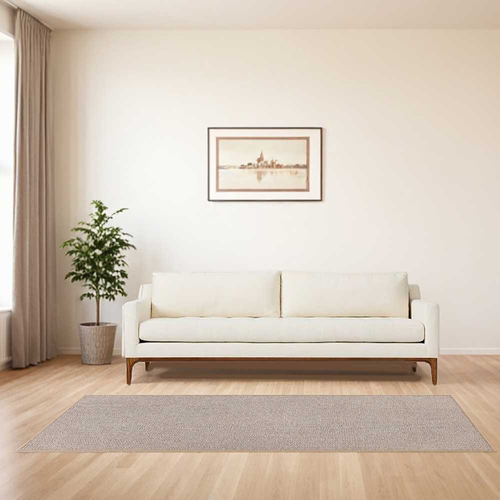 Songmics Kilimas 80 x 200 cm, smėlio spalvos