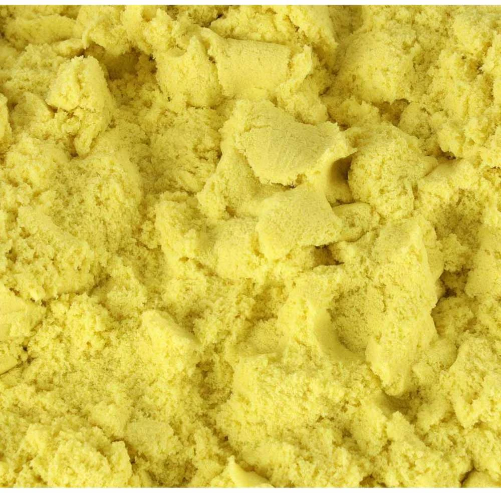 Kinetinis smėlis maišelyje 1kg, Geltonos spalvos