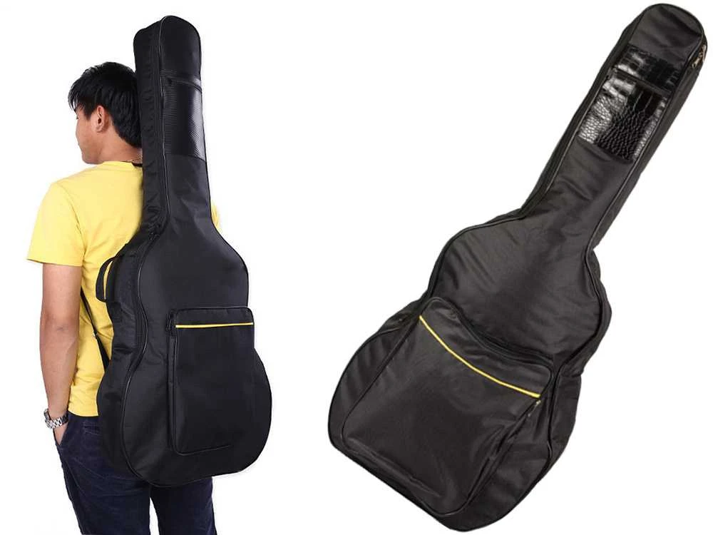 Klasikinės akustinės gitaros dėklas su reguliuojamomis petnešomis