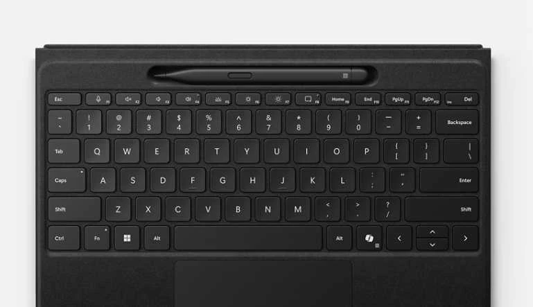 MICROSOFT Surface Pro Flex klaviatūra su plonu rašikliu CM SC Juodas Eng Int Copilot Key PRO 10/11