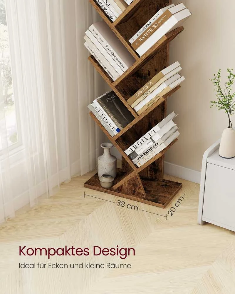 Songmics Knygų lentyna 20 x 38 x 115,2 cm