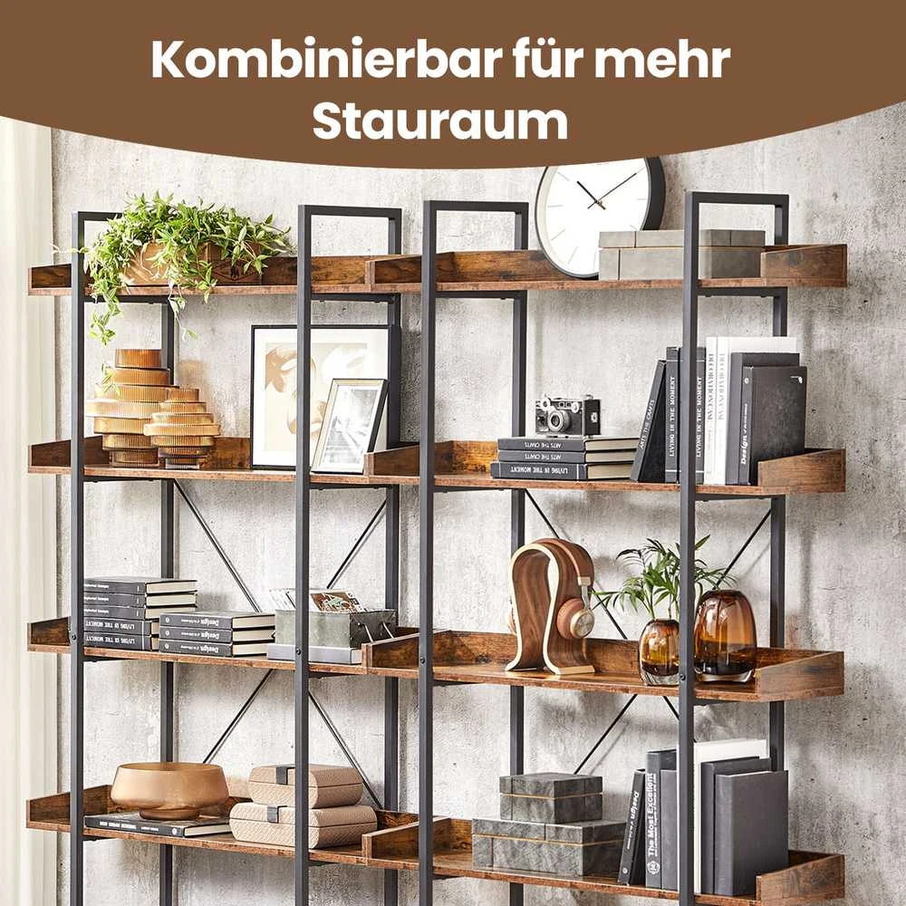 Songmics Knygų lentyna, 100x28x178 cm, 5 lentynos