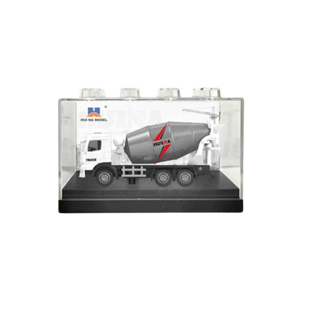 Kolekcinis HUINA baltos betono maišyklės modelis 1:80