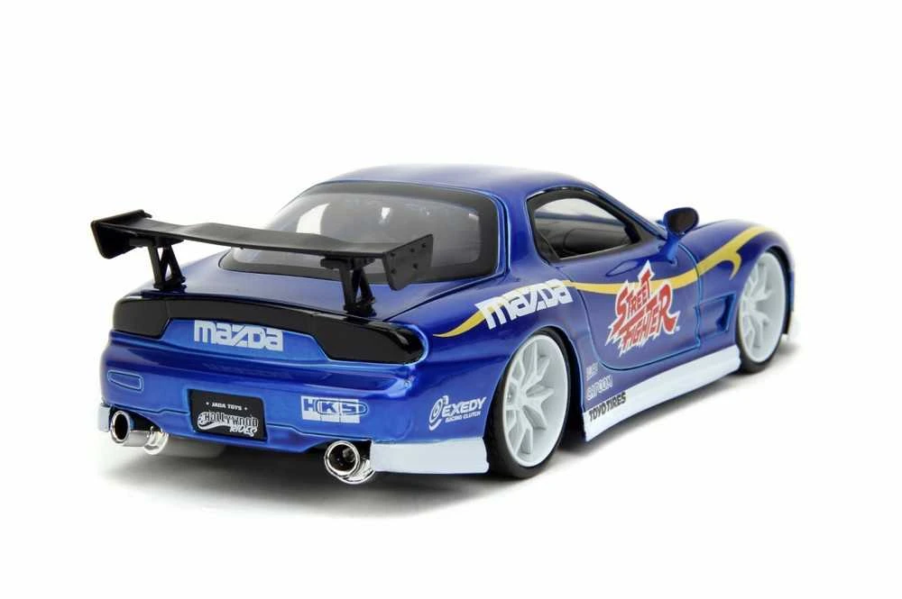Kolekcinis modelis Jada Toys: Street Fighter 1993 Mazda RX-7 1:24