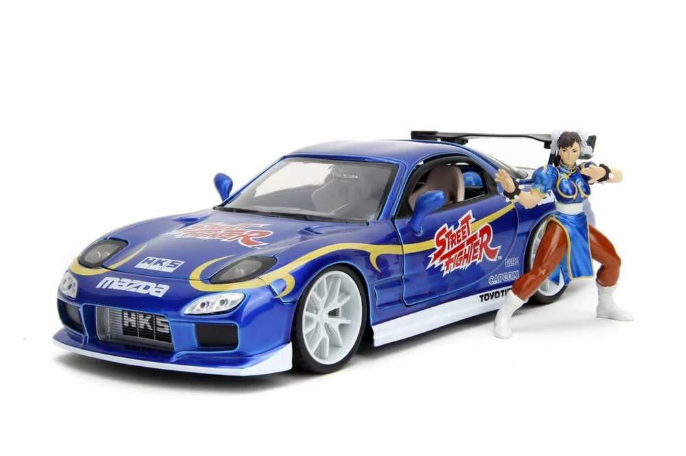 Kolekcinis modelis Jada Toys: Street Fighter 1993 Mazda RX-7 1:24